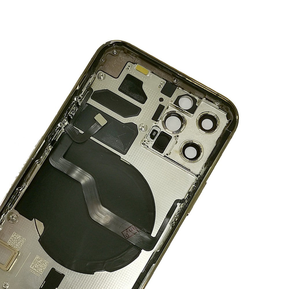 Rear Housing with Small Parts for iPhone 12 Pro (Purple)-Gold Rear Housing with Small Parts for iPhone 12 Pro (Purple)-Gold